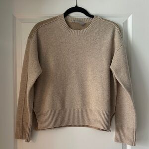Everlane Classic Tan Crew Neck Sweater